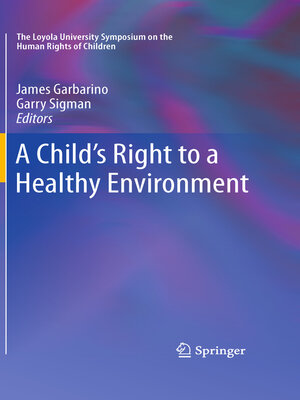 cover image of A Child's Right to a Healthy Environment